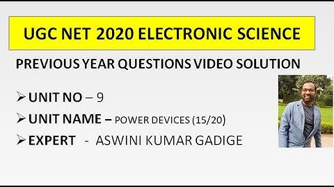 UGC NET JUNE 2019 ELECTRONIC SCIENCE | POWER DEVICES