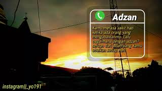 Status WhatsApp Adzan