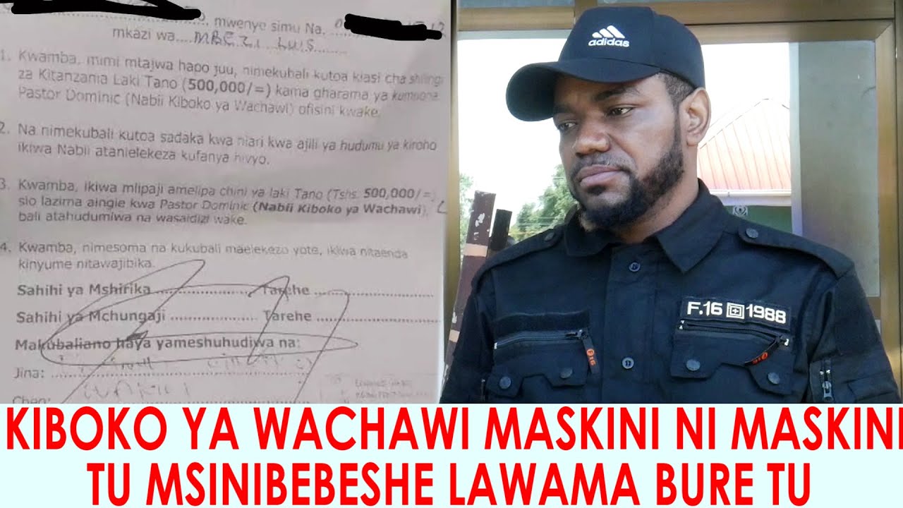 EXCLUSIVE ; KIBOKO YA WACHAWI AFUNGUKA KULAZIMISHA WAUMINI KUTOA SADAKA 