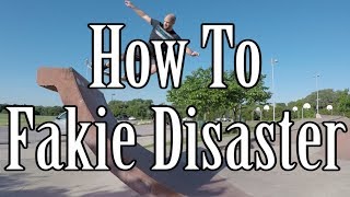 How to do a Fakie Disaster (Fakie Pop Rock) on a Mini Ramp
