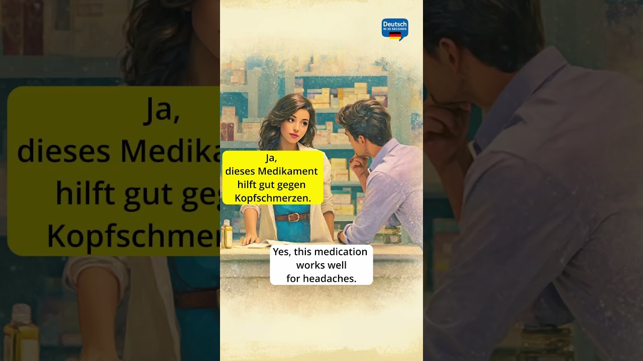 Getting Medicine for a Headache at a German Pharmacy | Deutsch in 30 seconds