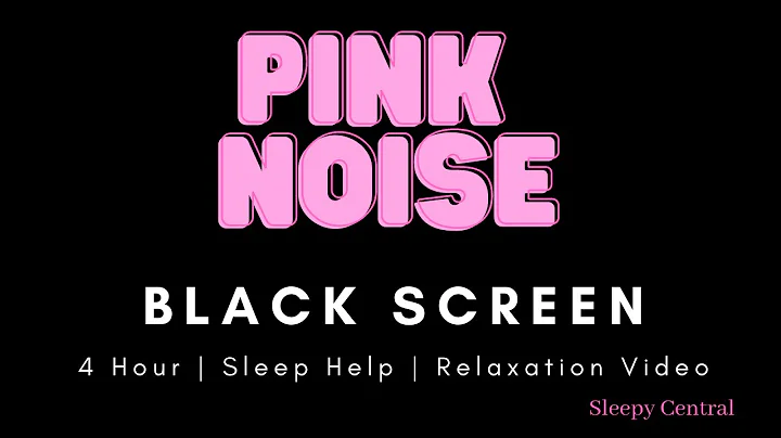 Pink Noise Black screen 4 Hours