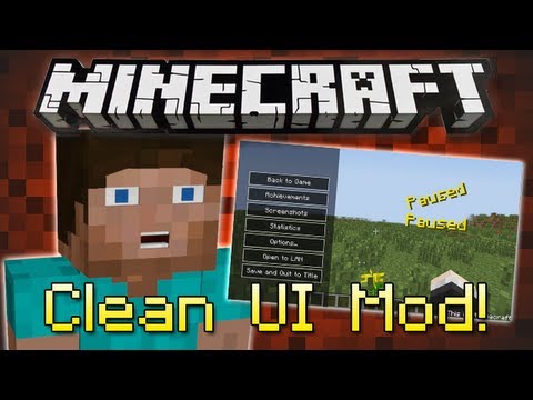 Minecraft : CLEAN UI MOD! - YouTube