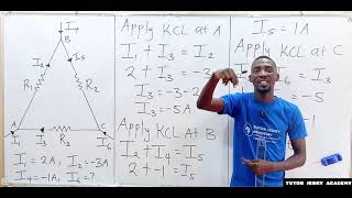 FE Review - Circuit Analysis | How to Apply Kirchhoff's Current Law (KCL) | Delta Network Circuit