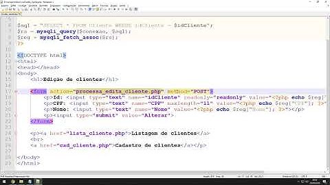 Banco de Dados MySQL - Alterando dados com PHP - Prof. Marcos Alves Vieira