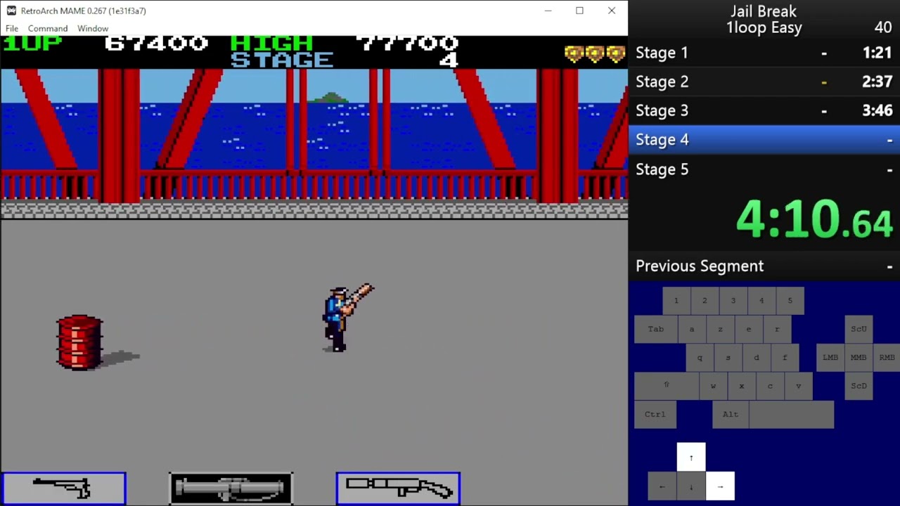 JAIL BREAK / Konami Arcade/ NEW WORLD RECORD / By my Patron: mngonzalez / 