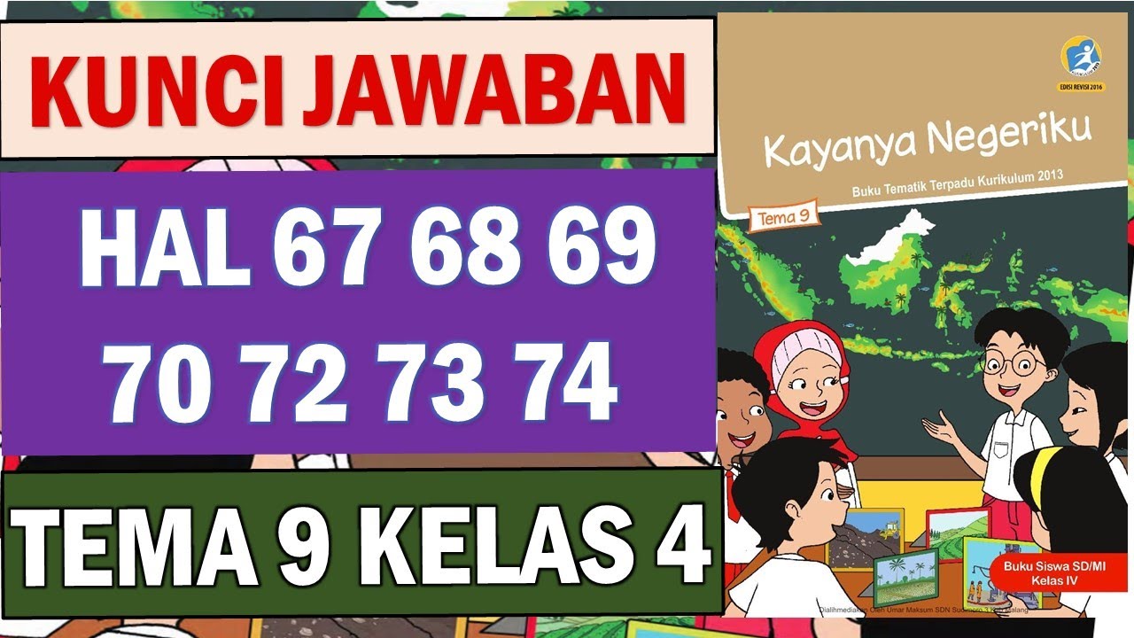 Kunci jawaban tema 9 kelas 4 halaman 67