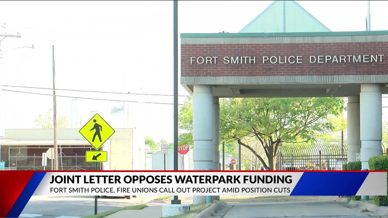 Fort Smith police, fire unions push back on waterpark spending, position cuts