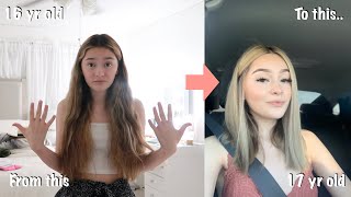 My EXTREME transformation for my 17th birthday *chopped off my hair*