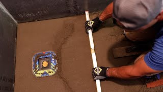 Building Tile Shower Pan With Drain Close to Wall --- FloFX Drain and Heated Floor by TileCoach 19,614 views 9 months ago 26 minutes