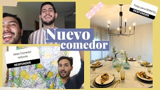 ✅TENEMOS NUEVO COMEDOR + Instalación de Lampara colgante🏡