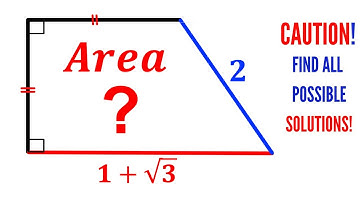 Can you find area of the Trapezoid? | (Trapezium) | #math #maths | #geometry