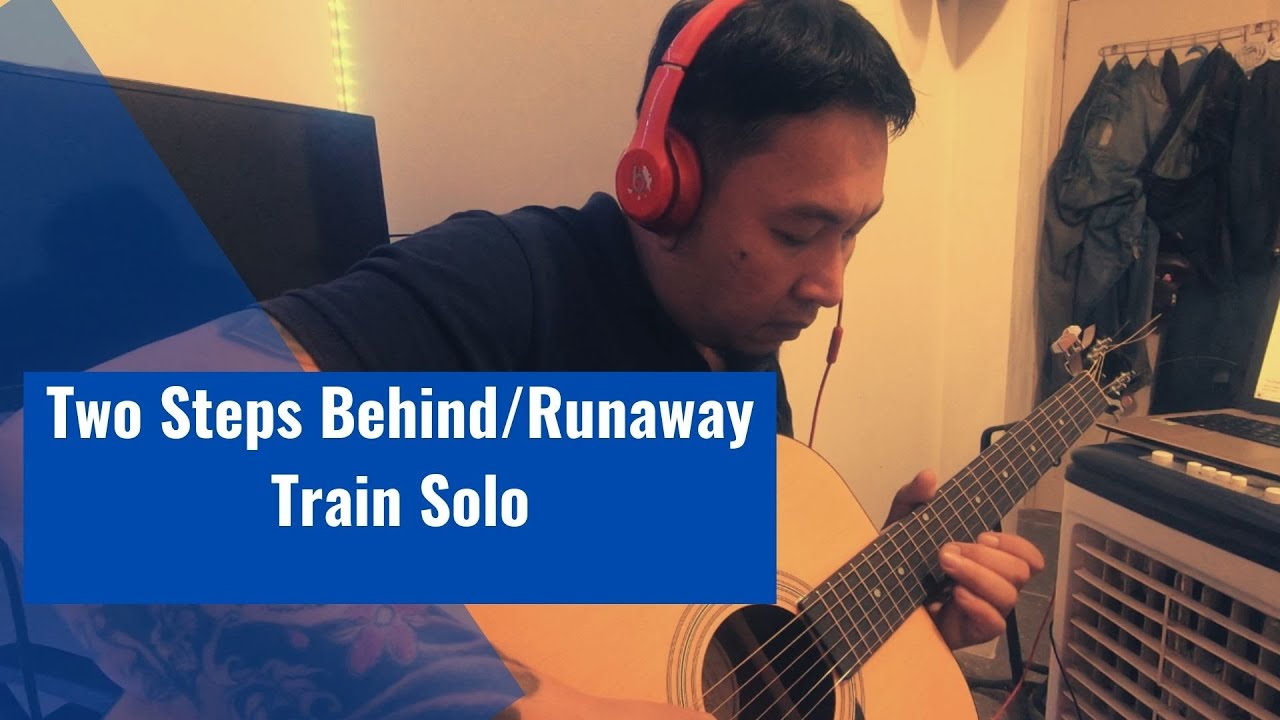 Two Steps Behind And Runaway Train Acoustic Guitar Solo/robs cam