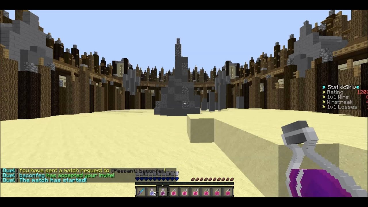 StatikkShiv on WoodyCraft 1v1