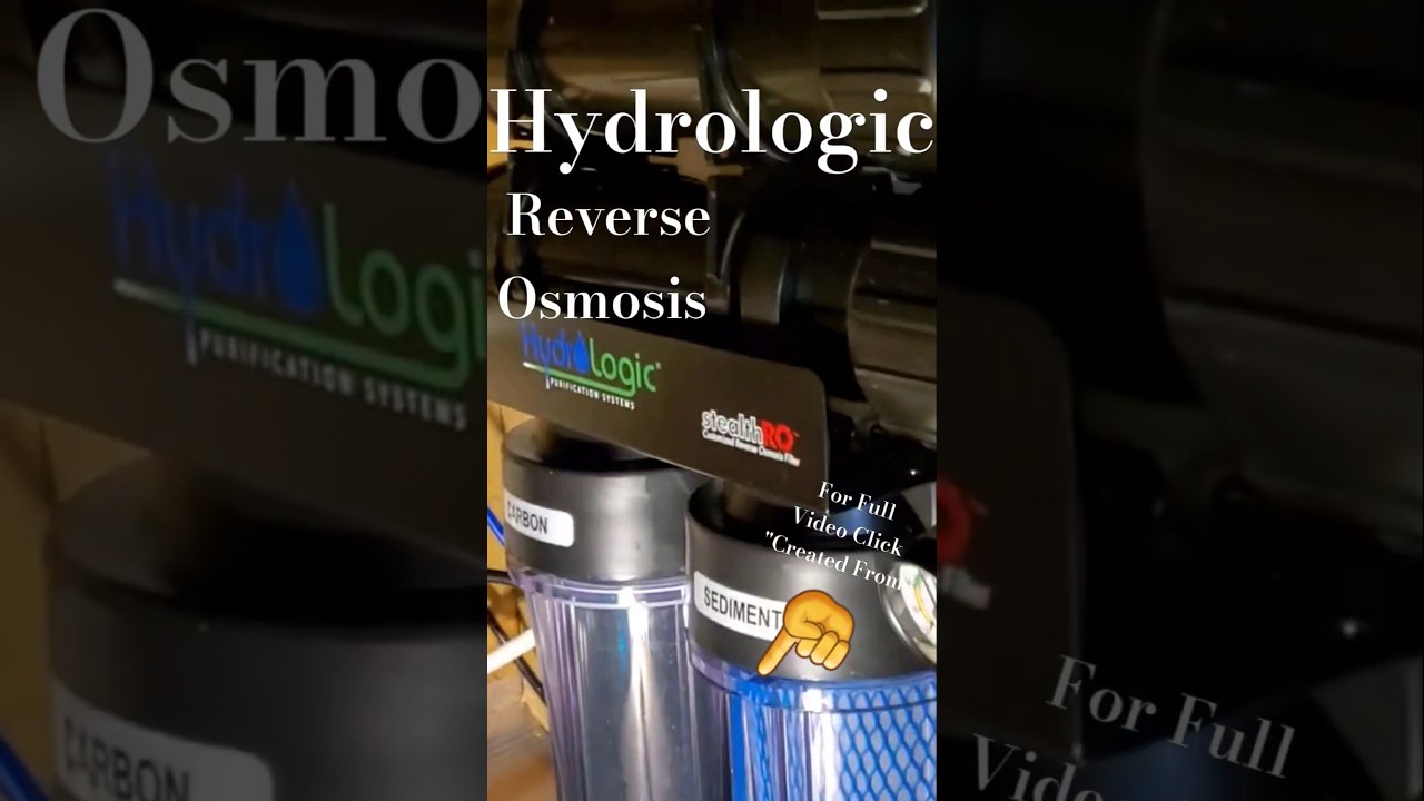 How to install Reverse Osmosis Water Filter, HydroLogic, Sediment, Carbon Filter Replacement short