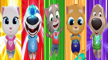 Talking Tom Hero Dash - New Update All Super Hero Save All Friends Gameplay #tomhappy 