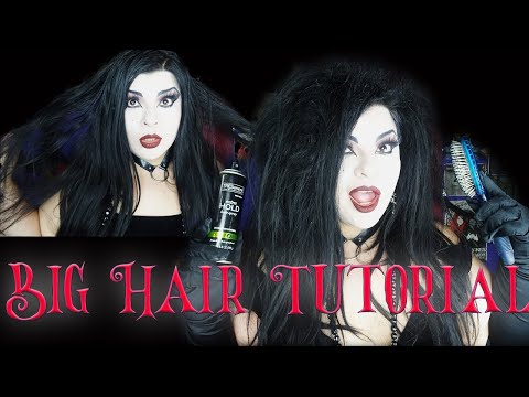 80s Trad goth Big Hair Tutorial| Victoria Fashen