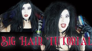 80s Trad goth Big Hair Tutorial| Victoria Fashen