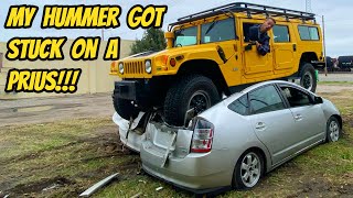 Crushing 2 Prius with my HUMMER H1 was a TOTAL DISASTER!