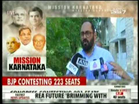 MP Rajeev Chandrasekhar Speaks to NDTV 24X7 – Voting Day #KarnatakaElection2018 – 12 May 2018