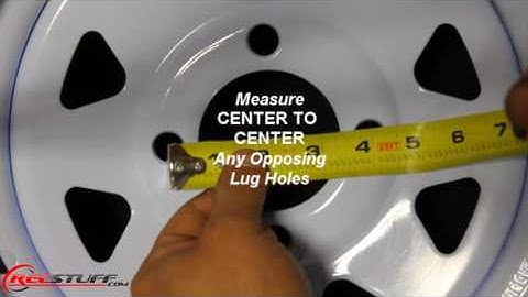 How To Measure The Bolt Pattern Of A 4-Lug Trailer Wheel
