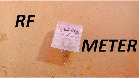 How to build an RF Meter [measuring RF without Oscilloscope]
