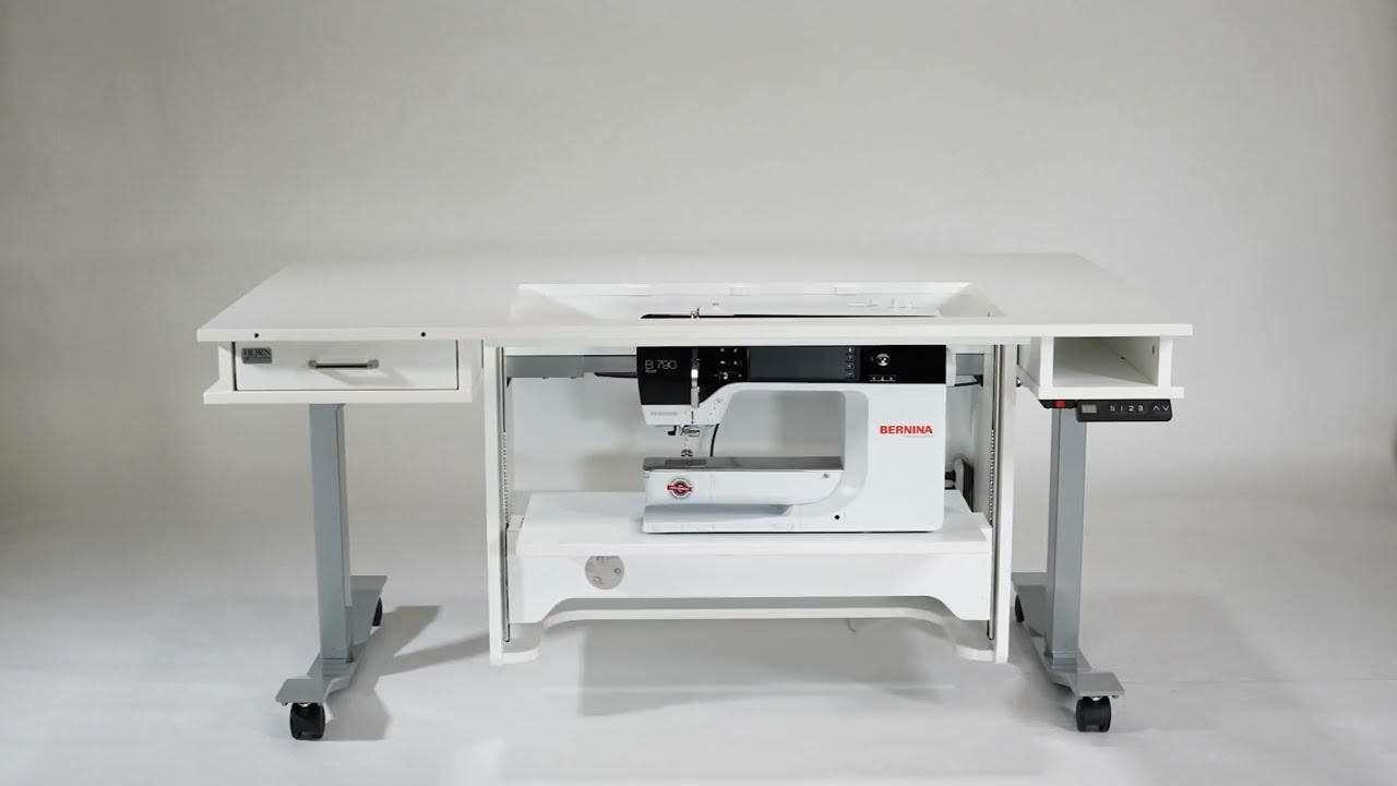 Model 9000: New Heights Adjustable Sewing Table - Sunrise Maple