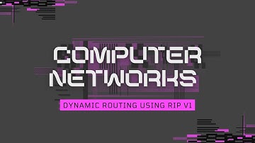 Dynamic routing using RIPv1