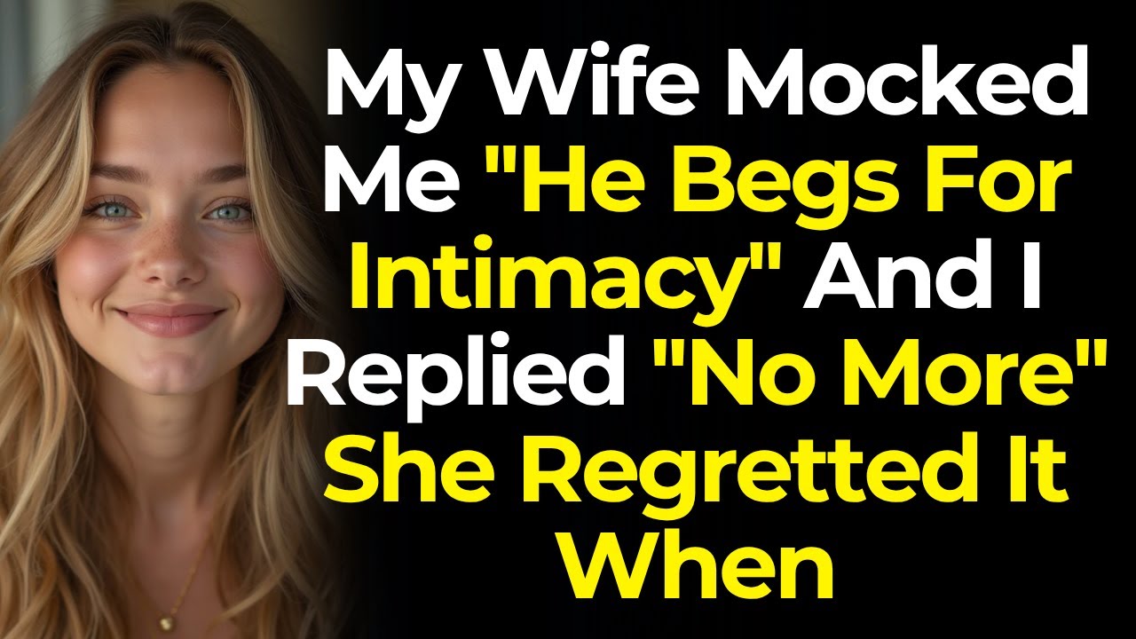 Моя жена насмехалась надо мной: «Он просит о близости», а я отвечал: «Хватит». Она пожалела об эт...