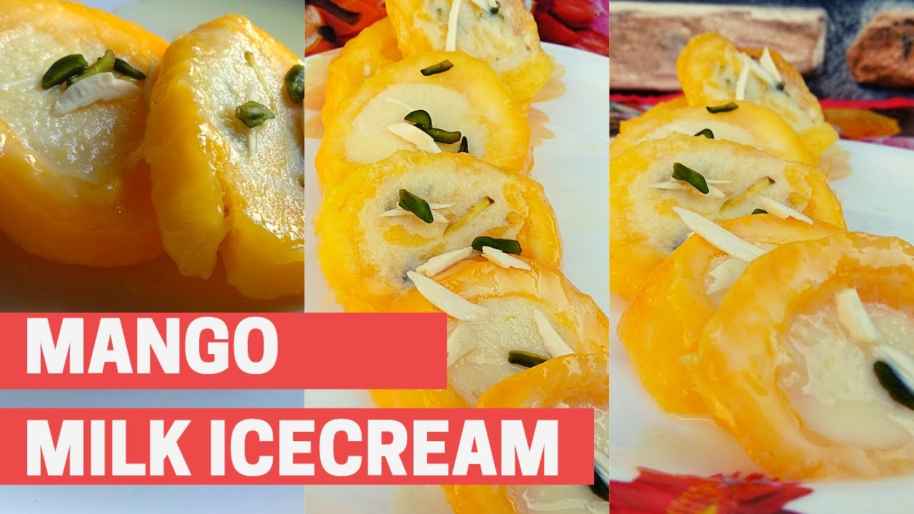 Mango Milk Ice Cream How To Make Mango Ice Cream at Home Aam Ki