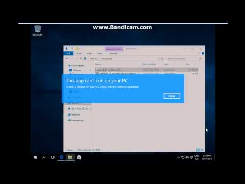 How to Fix "This app can't run on your PC" on Windows 8.1/10