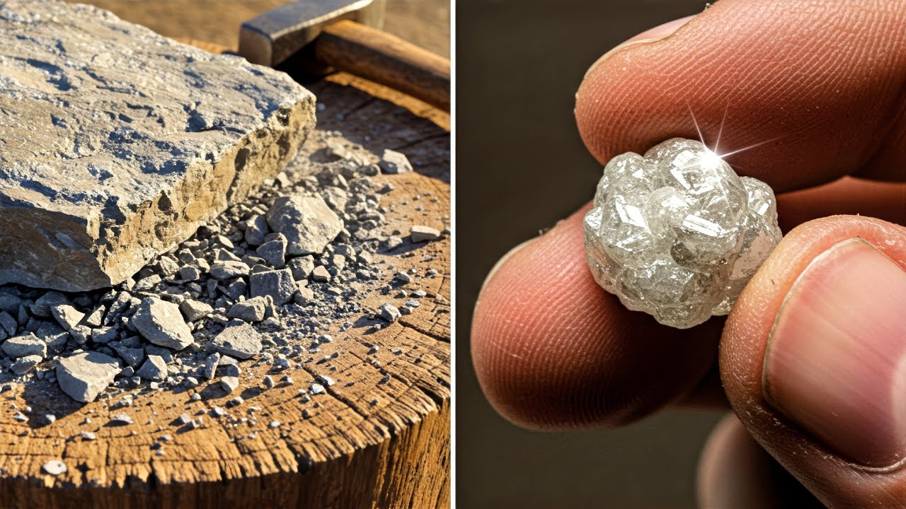Vom Stein zum REICHTUM: So erkennen Sie einen Rohdiamanten in der Wildnis