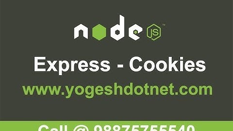cookies in expressJS | cookie parser in node js | Hindi