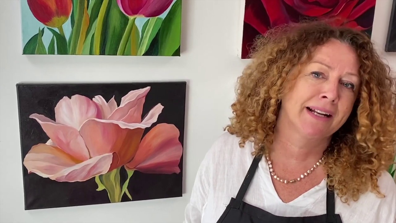 Blooms Live Online Learn How to Paint Blooms LIVE from home with Jacqueline Coates YouTube