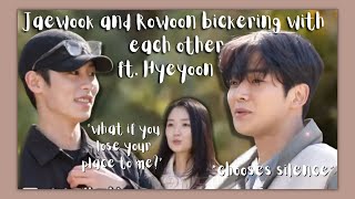 jaewook and rowoon bickering with each other like a married couple (ft. hyeyoon) Resimi