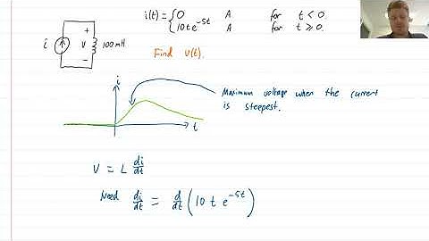 EG1012 Week 10 Video 2 - The voltage across an inductor
