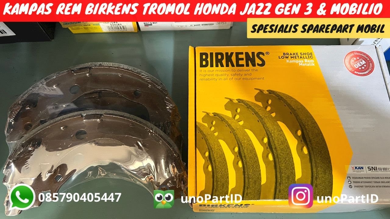 LEBIH BAGUS DARI OEM?? Kampas Rem Tromol / Brake Shoe Birkens Honda
