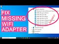 How To Fix Wireless Adapter Missing In Windows 10 | Get WiFi Adapter Back