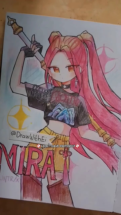 Gambar karakter Mira fanart Kpop Demon Hunters ✨ #art #drawing #shorts