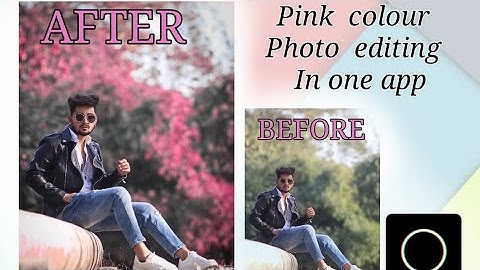 Amazing   polarr  App Pink colour photo editing  , Easy  steps  , best polarr app photo editing