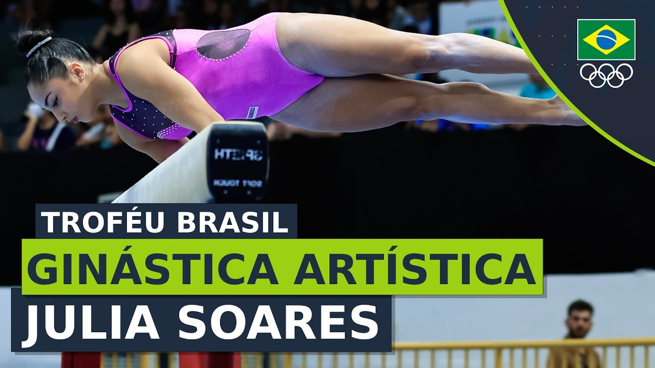 TROFÉU BRASIL DE GINÁSTICA 2023 - Julia Soares se apresenta na trave ...