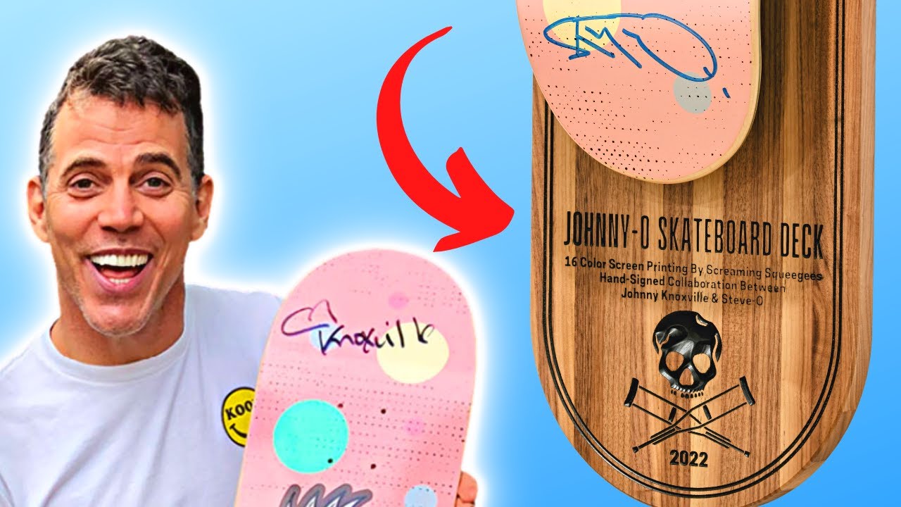 Johnny-O Skateboard Display / Steve-O & Johnny Knoxville