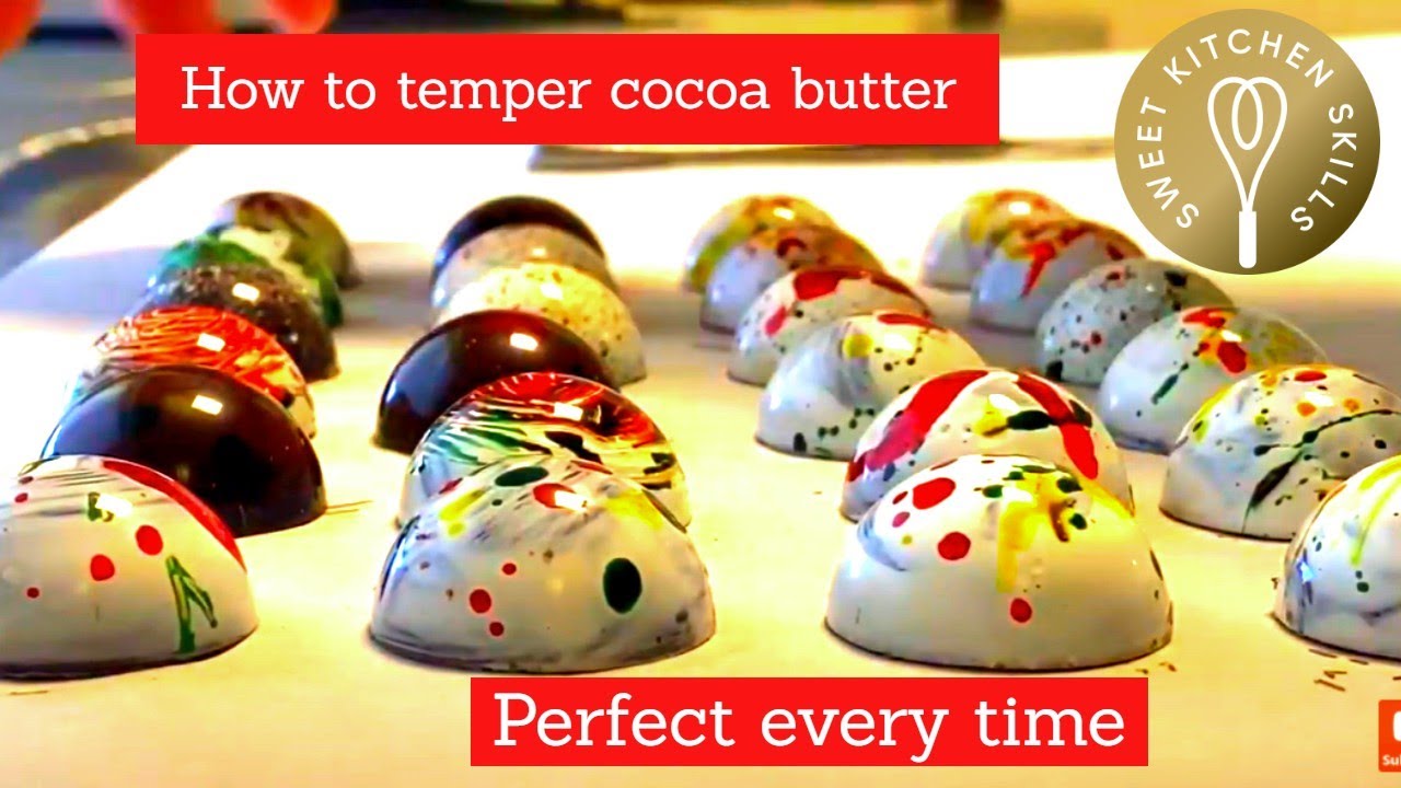 How to temper cocoa butter