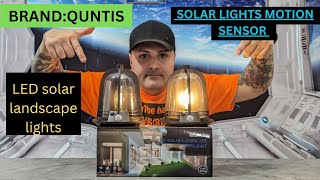 QUNTIS SOLAR LIGHTS PLUS LED LANDSCAPE LIGHTING UNBOXING