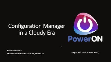 Configuration Manager in a Cloudy World