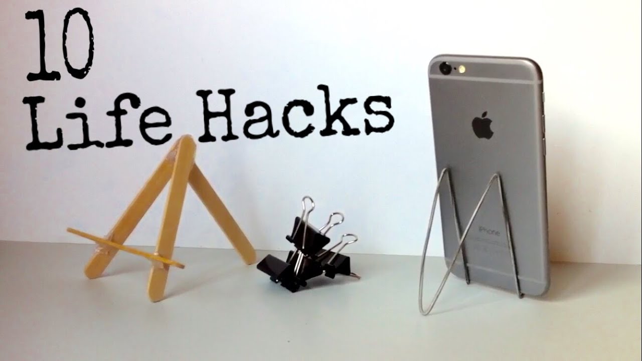 10 Ways to Make the Simplest Holder for iPhone - 10 iPhone Life Hacks 