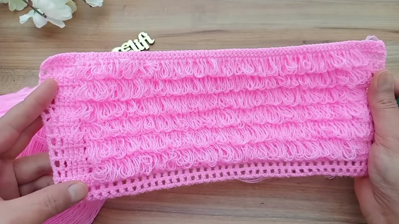 Çok İstek alan ✅️Püsküllü lif &kare lif modeli ve yapılışı 