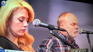 Video thumbnail of "Fred Eaglesmith & Tif Ginn -Trucker Speed @ Omrop Fryslân radio 05-03-2016"