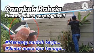 Tips pasang shera plank sorang diri capman diy | diy pasang shera untuk pagar rumah