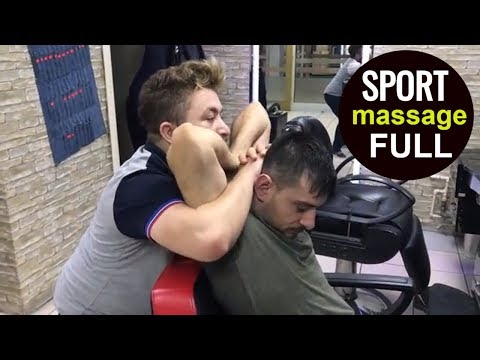 ASMR Turkish SPORT Massage Barber Face,Head And Body Massage Kafa Sırt Kol Masajı KASLI ERKEK